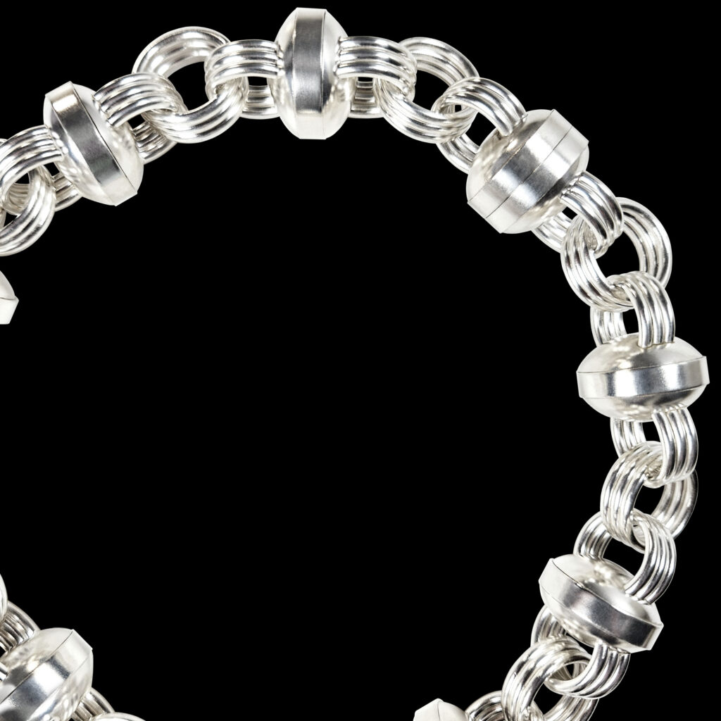Gusano de luz - collar maxi